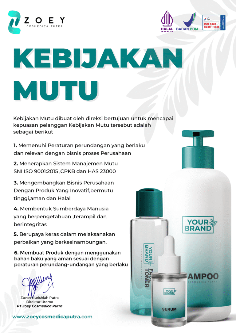 KEBIJAKAN MUTU ZOEY 2025 TTD BLUE